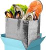 Insulated Box Liners Pack of 50 Thermal Box Liners 8x8x8 Box Size; Metalized Cold Shipping Boxes with Gusseted Bottom 8 x 8 x 8 for Frozen Food with A