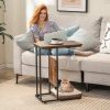 C- Shaped Cat Side Table Cat Tree with Scratching Board