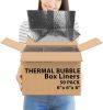 Foil Insulated Box Liners 6" x 6" x 6"; Pack of 50 Insulated Shipping Boxes for Frozen Food; Double-Layer Bubble Insulated Shipping Containers; Cold S