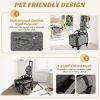 Rolling Cat Carrier with Dual-use Pads and Litter Bag