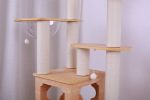 PurrScape Elegance - Deluxe Wooden Cat Tower