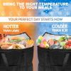 Bla—Åk Insulated Shopping Bags 16' x 13' x 9' Insulated Grocery Bag Pack of 2 Insulated Food Delivery Bag 16x13x9 Heavy Duty Insulated Bag for Grocery