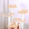 PurrScape Elegance - Deluxe Wooden Cat Tower
