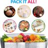 Insulated Thermal Bags 11" x 8.5" x 5.5"; Pack of 50 Silver Cold Shipping Boxes for Frozen Fish; Gusseted Foil Insulated Box Liners Keep Temperature;