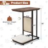 C- Shaped Cat Side Table Cat Tree with Scratching Board