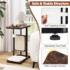 C- Shaped Cat Side Table Cat Tree with Scratching Board