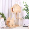GalaxyCat Oasis - Premium Wooden Multi-Level Cat Climber with Space Capsule Cat Tower