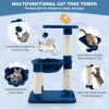 Multi-level Cat Tree with Scratching Posts and Cat Hammock